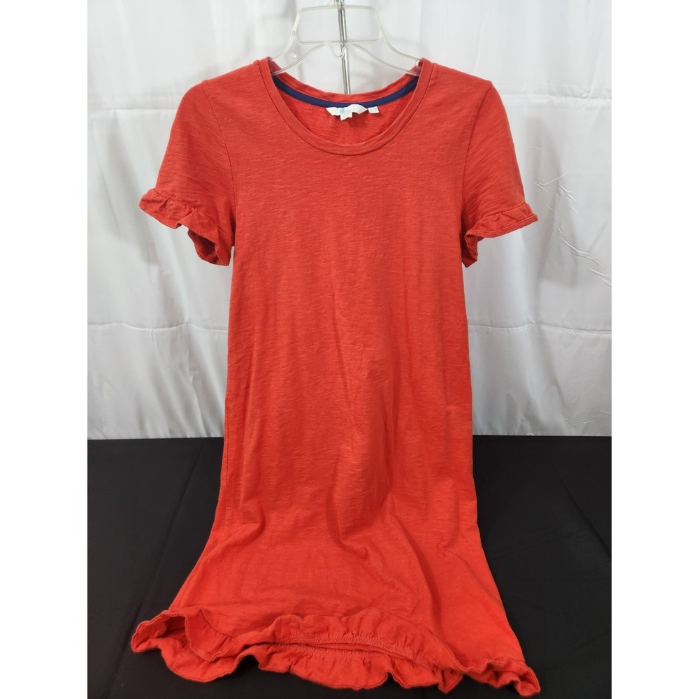 Boden women's US 4R long short sleeve ruffle hem T-shirt dress